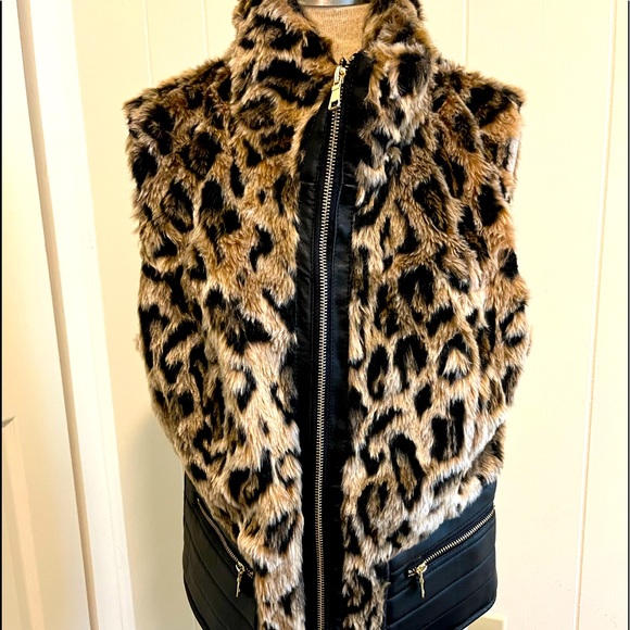 Ci Sono Jackets & Coats Womens Leopard Vest Poshmark